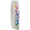 Nastro in Tessuto Bianco con Palloncini