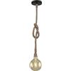 M LEDME Lampadario da soffitto Rope Canapa 1 x E27 M LEDME