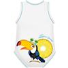 J Bimbi BODY 0-36M BIO COTTON SUMMER TROPICAL TUCANO