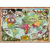 Ravensburger - Puzzle Giro del mondo in bicicletta, 1000 Pezzi, Idea regalo, per Lei o Lui, Puzzle Adulti