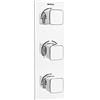 Bristan COB SHC3STP C Valvola termostatica da Incasso a Doppio Comando per Doccia, in Cobalto con Due rubinetti di Arresto integrati, Finitura cromata, Two outlets, two on