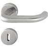 Hoppe Paris 3286307 - Maniglia per porta con rosetta BB Deadlock in acciaio inox satinato