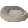PawHut Cuccia per Gatti e Cani, Lettino per Animali Rivestimento in Tessuto Imbottita con Cuscino e Bordi Rialzati, 85x85x35cm, Grigio