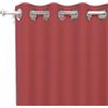 Soleil d'ocre Alix Tenda con occhielli, antipiega, Rosso, 140 x 180 cm