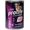 Prolife Grain Free Sensitive Medium/Large umido (maiale) - 6 lattine da 400gr.