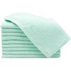 ZOLLNER 10 asciugamani per ospiti - piccole lavette morbide in 30x50 cm - lavabili a 60°C - cotone - verde menta - qualità alberghiera - certificat - Oeko Tex®