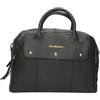 SwankySwans - Borsa da donna in finta pelle con doppia zip, Nero (Black), Taglia unica