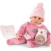 Götz 1961049 Bambola Cookie Hedgehog - Bambolina alta 48 cm con occhi azzurri addormentati, senza capelli e corpo morbido - Set da 6 pezzi