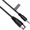 Keple 5-DIN a 3,5mm AUX TRS jack Cavo AUDIO, 5 pin a 3,5 mm Stero Plug compatibile con Smartphone, PC Notebook, Ampifiers, Sistemi audio HI-FI, supporta il Segnale Audio Analogico 1m