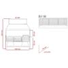 Hot Class Bistecchiera a carbone con 3 pozzetti regolabili (51x42 cm) completa di cappa e plenum - L. 160 CM