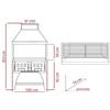 Hot Class Bistecchiera a carbone con 2 pozzetti regolabili (45x42 cm)completa di cappa e plenum L.100 CM