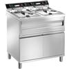 Amitek Friggitrice elettrica su mobile 12+12 lt. 9000+9000 watt - trifase