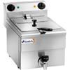 Amitek Friggitrice elettrica da banco 10 lt. con rubinetto di scarico 3500 watt