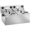 Amitek Friggitrice elettrica da banco 8+8 lt. 3250+3250 watt