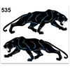 4R Quattroerre.it - 535 - Adesivi Sticker Pantera, 10 x 12 cm