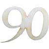 Petra's Bastel News Petra S bastel News a gez1990 strame Decorazione, 40 x Compleanno Numero, 19 mm