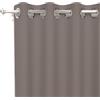 Soleil d'ocre Alix Tenda con occhielli, antipiega, Marrone (Moka), 140 x 250 cm