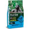 MONGE & C. SPA Monge B Wild Grain Free Acciughe Patate Piselli Cibo Secco Per