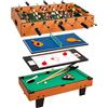 Calcio Balilla Pieghevole Tavolo Multigioco Bambini 5 in 1 Calcio Balilla,  Biliardo, Ping Pong, Hockey e Curling - Dimensioni 120x60x83 cm :  : Giochi e giocattoli