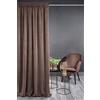 Eurofirany KRISTI - Tenda in velluto morbido arricciato, 1 pezzo, spessa, 330 g/m², elegante, liscia, tinta unita, soffice, moderna, classica, colore pastello, soggiorno, camera da letto, caffè
