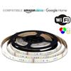V-TAC KIT STRISCIA 150 LED MULTICOLORE E BIANCO 5 METRI WIFI IP65 VT-5050ALEXA-LED2628
