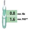 BUDETTA FARMA SRL Cliadent Scovolino Interdentale Professionale 5 Pezzi 0,8 mm filo - 1,6 mm PHD