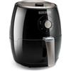 Black & Decker BLACK+DECKER BXAF2500E - Friggitrice ad aria. Senza olio. -99% di grassi. Frigge, arrostisce, cuoce e riscalda. 2.5L. 1500W. Timer 30min. 80ºC-200ºC. Antiaderente. Nero