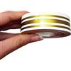 4R Quattroerre.it 10520 Trim Stripes Strisce Adesive per Auto, Oro, 3F 16 mm x 10 mt