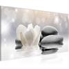 Runa Art Quadri Moderni Fiori Tulipani 1 Pezzo L'Immagine Tela Non Tessuta Soggiorno Corridoio Spa Zen Grigio 506012a