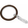 Gardinia 31375 Anello per Asta con Inserti Scorrevoli, Metallo, Bronzo, 3.4x3.4x0.1 cm, 10 unità