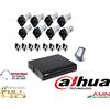 Dahua KIT VIDEOSORVEGLIANZA FULL HD XVR DVR DAHUA 8 TELECAMERE HARD DISK 2TB INFRAROSS