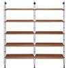 KARTELL libreria da parete con 10 ripiani da 90 cm ADAM WOOD - 8915-SN