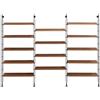 KARTELL libreria da parete con 14 ripiani da 90 cm ADAM WOOD - 8916-SN