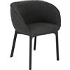 KARTELL poltroncina CHARLA tessuto ORSETTO - 4215-N6