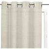 Soleil d'ocre Tende Bise-Bise, Beige (Ecru), 140 x 250 cm