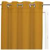 Soleil d'ocre Panama Tenda in voile di cotone con Laccetti, Giallo, 135 x 250 cm