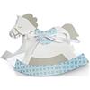 scotton spa 20 PZ Cavallo a Dondolo portaconfetti Celeste Linea Bloom BOMBONIERA