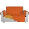 Italian Bed Linen Copridivano Trapuntato Trendy, Arancio/Giallo, 2 Posti