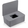 TaimeiMao Scatola Portaoggetti,Porta Scatola Dispenser,Contenitore per Salviette Umidificate con Coperchio Antipolvere,Tovagliolo Scatola,Scatola Porta salviette umidificate (grigio)