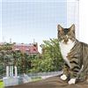 Friendos YOAI, rete di protezione per gatti per balconi e finestre, trasparente, per balconi, terrazze, finestre e porte 3 x 4 m