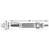 NGK Candeletta Diesel 11,0V Apertura chiave:12 mm Dimensioni filettatura:M10 x 1,25 Modello candeletta:Candeletta metallica Compatibilità con MITSUBISHI L 200 K7T, K6T PAJERO II V3W, V2W, V4W