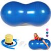 DASKING Palla Arachidi per Bambini Terapia, Anti Scoppio Palla Esercizio 90x45cm Peanut Yoga Ball con Pompa, Gym Fitness Ball per Gravidanza Nascita, Fisioterapia Sensoriali Bambini, Donne, Uomini
