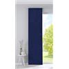 Gardinenbox: tenda a pannello Milano in velluto, opaca, asta di contrappeso, colore blu, altezza x larghezza 245x60 cm