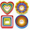 YXHZVON 22PCS Formine Per Biscotti Plastica,Tagliabiscotti Fiore Plastica,Cookie Cutter Sandwich Per Panini, Sandwich, Frutta, Verdura, Fondente, Torte, Biscotti