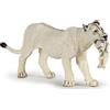Papo - Statuina Leonessa Bianca con Cucciolo Realistica Giocattolo per Bambini - 3 Anni + - Collezione Vita Selvaggia - Gioco Educativo Animale - Idea Regalo Giocattolo Bambina Bambino - 14.5 Cm