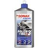 SONAX XTREME Polish+Wax3 (500 ml) potente lucidante per superfici verniciate opache, danneggiate dalle intemperie, rinfresca e ravviva vernici opache | Art. N. 02022000