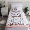 Jerry Fabrics Biancheria da letto per neonato Marie Cat Aristocats con gatto, multicolore, copripiumino 100 x 135 cm, federa 40 x 60 cm, 100% cotone