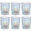 Joeyan Bicchieri Iridescente Romantico Set di 6-300ml Bicchieri Acqua Multicolor - Bicchieri Tumbler Vintage per Succhi, Latte, Caffè, Acqua e Cocktail