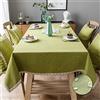 Pahajim Tovaglia Antimacchia Rettangolare Tovaglia Cotone Impermeabile Tovaglia Elegante Lavabile Copritavolo da Cucina Antipolvere Decorazione da Tavolo da Giardino(Verde,135x260cm)