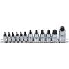 BGS 5098 | Serie di chiavi a bussola | extra corto | profilo a T (per Torx) T8 - T60 | 12 pz.